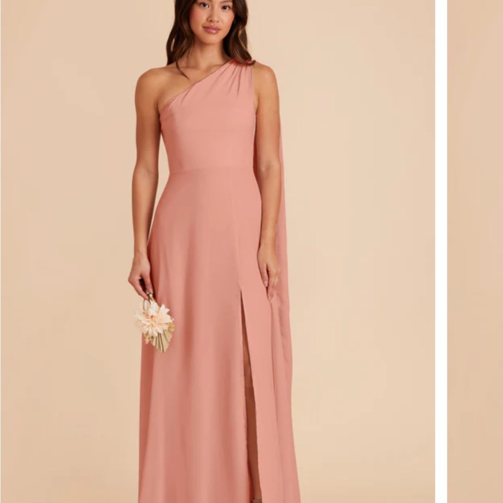 Elegant Dusty Rose One-Shoulder Dress